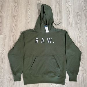 G-STAR RAW Vulcanic Raw Loose Hoodie, Green